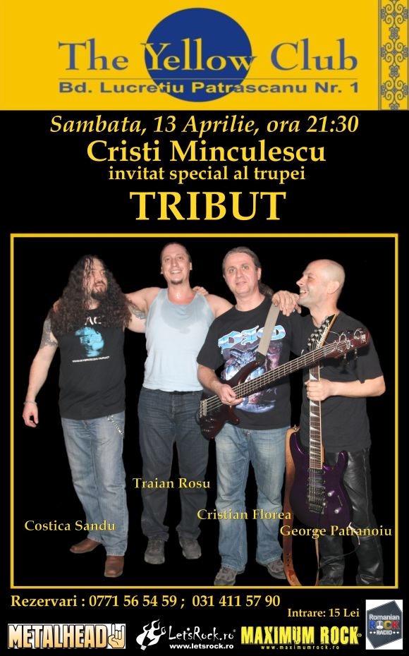 Concert Tribut si Cristi Minculescu in Yellow Club