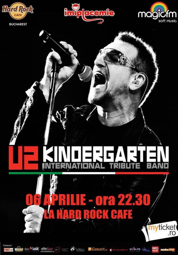 Concert tribut U2 cu Kindergarten in Hard Rock Cafe