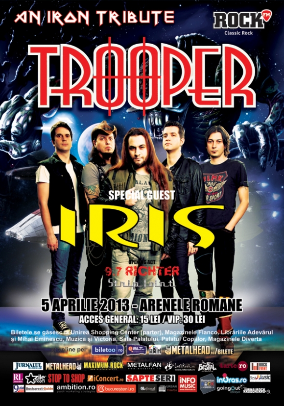 TROOPER filmeaza concertul din 5 aprilie pentru un DVD