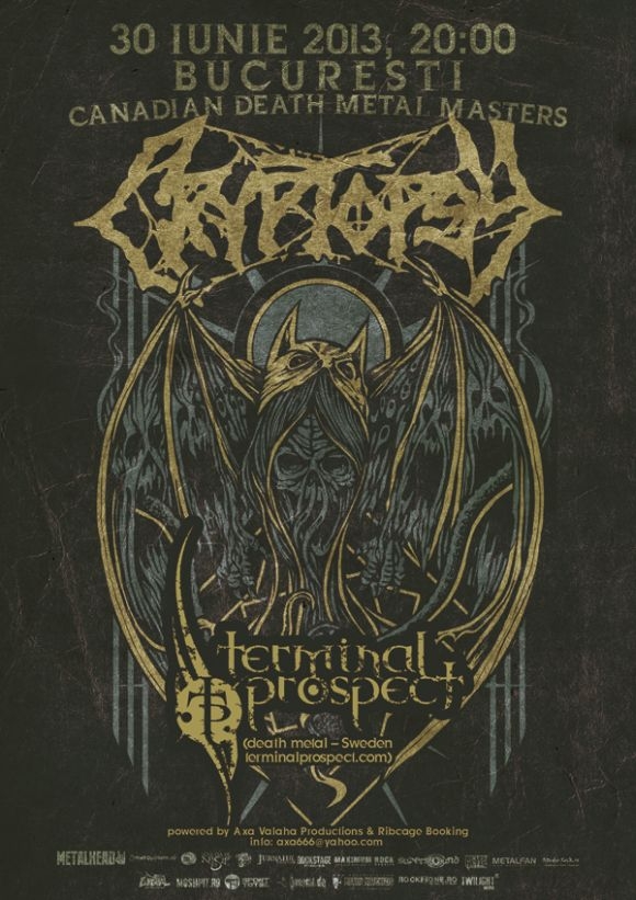 Concert Cryptopsy si Terminal Prospect in Bucuresti