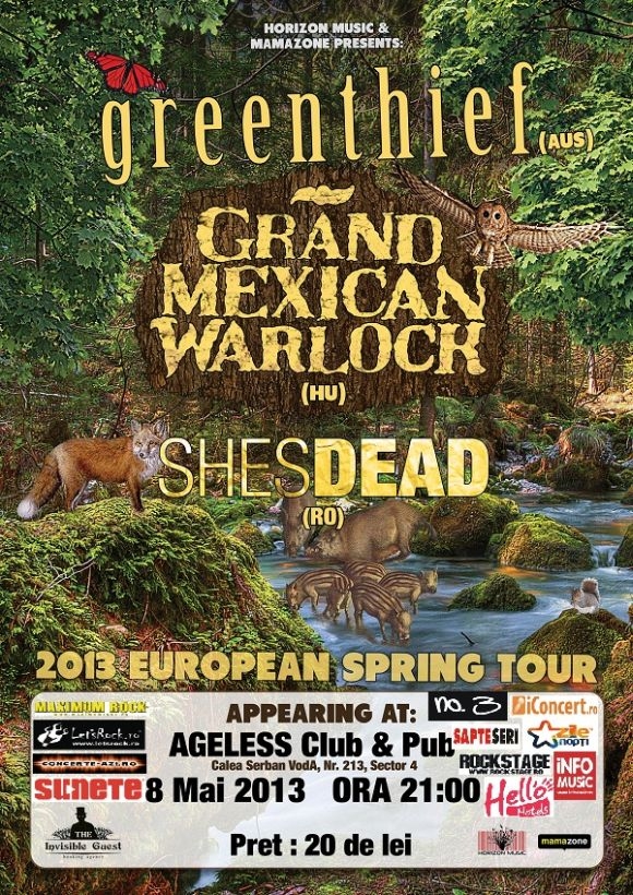 Concert Greenthief, Grand Mexican Warlock si Shesdead in Ageless Club