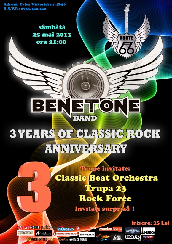 Concert aniversar Benetone Band in Route 66