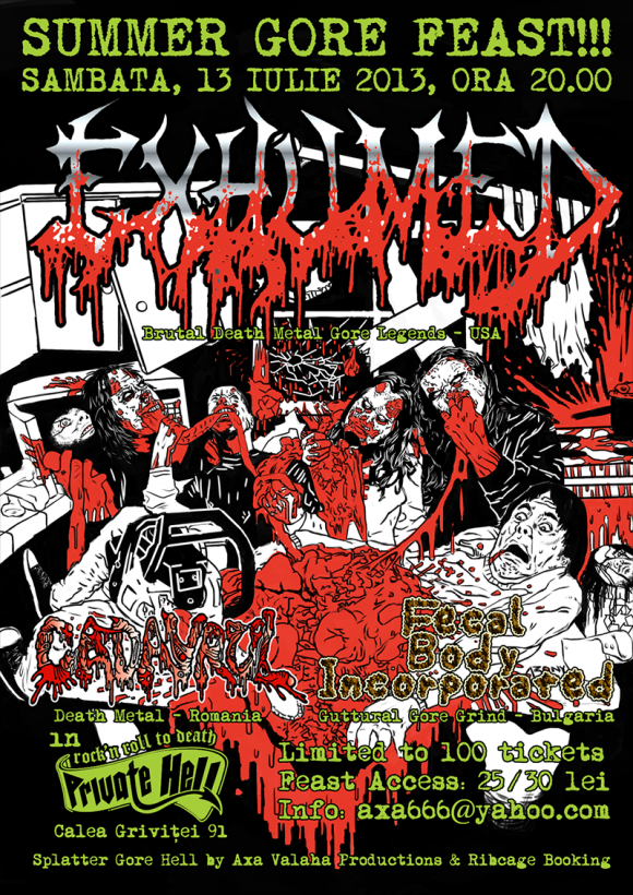 Concerte live cu Cryptopsy, Exhumed si Agathocles