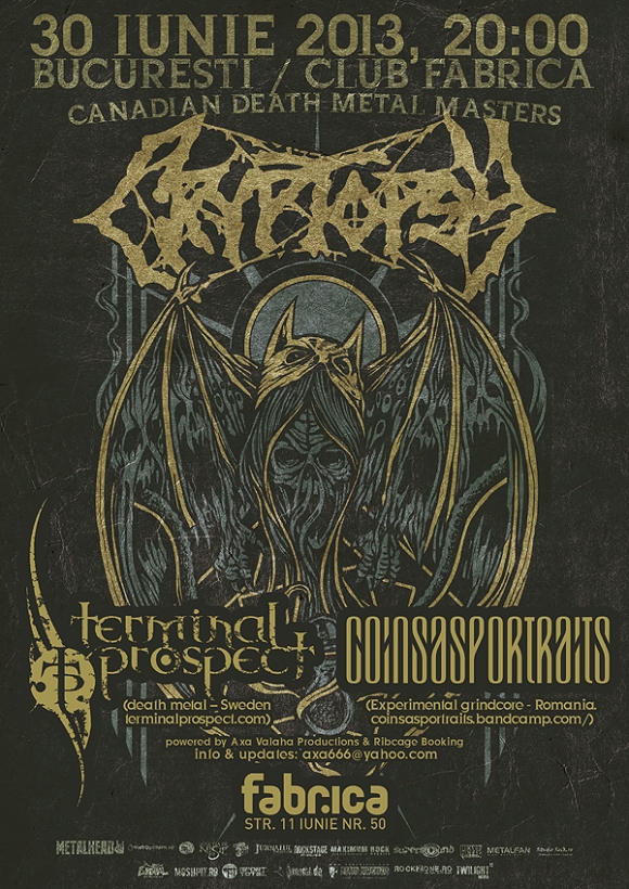 Concert Cryptopsy in club Fabrica