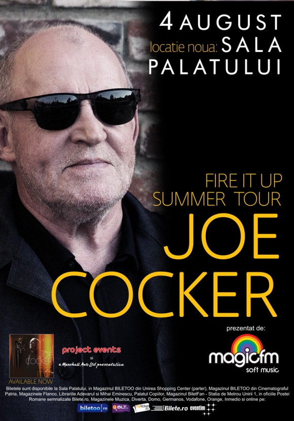 Concertul JOE COCKER se muta la Sala Palatului