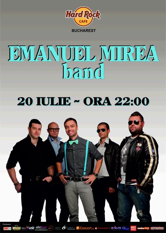 Concert Emanuel Mirea Band in Hard Rock Cafe