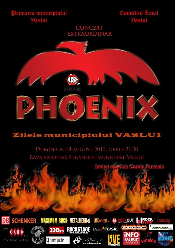 Concert Phoenix la Zilele municipiului Vaslui