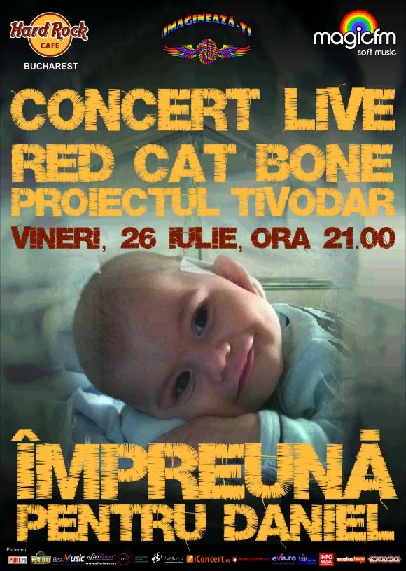 Concert caritabil cu Red Cat Bone si Proiectul Tivodar la Hard Rock Cafe