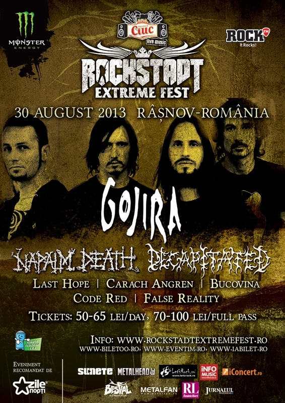 GOJIRA si NAPALM DEATH au excelat pe scena Hellfest