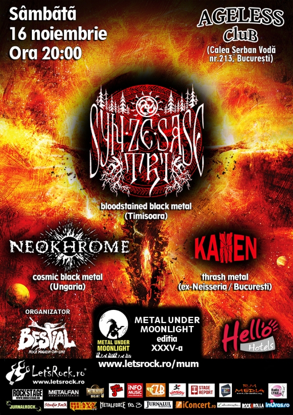 SYN ZE SASE TRI, Neokhrome, Kamen (Metal Under Moonlight XXXV, 16.11.2013)