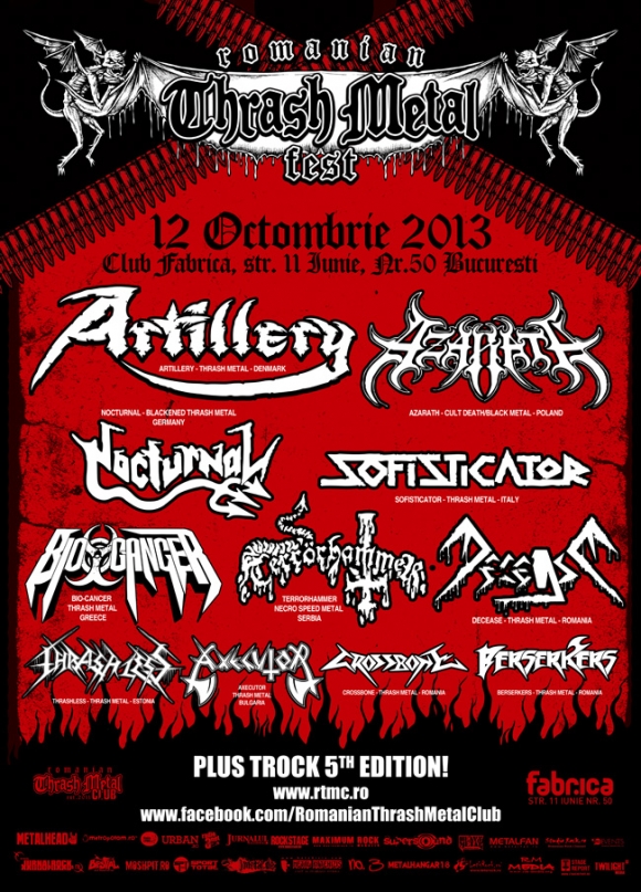 Romanian Thrash Metal Fest in Club Fabrica