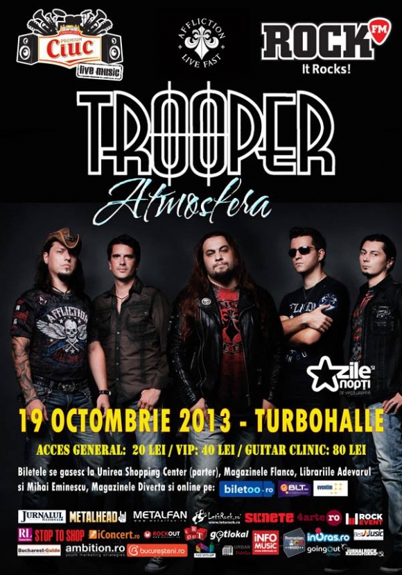 Trooper lanseaza Atmosfera in Turbohalle din Bucuresti