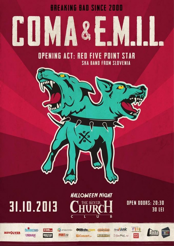 Concert COMA si E.M.I.L. in The Silver Church din Bucuresti