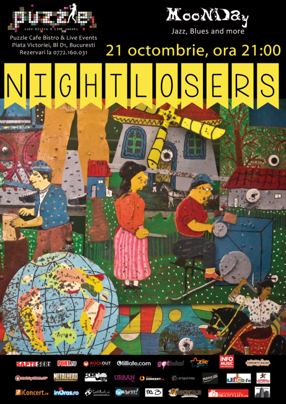 Concert Nightlosers la MooNDay Jazz, Blues and More in club Puzzle