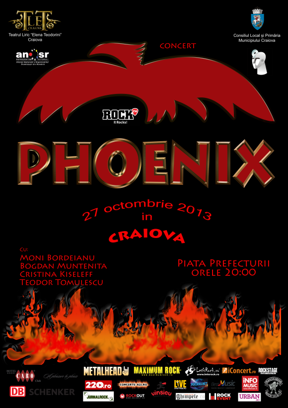 Concert Phoenix in Piata Prefecturii din Craiova