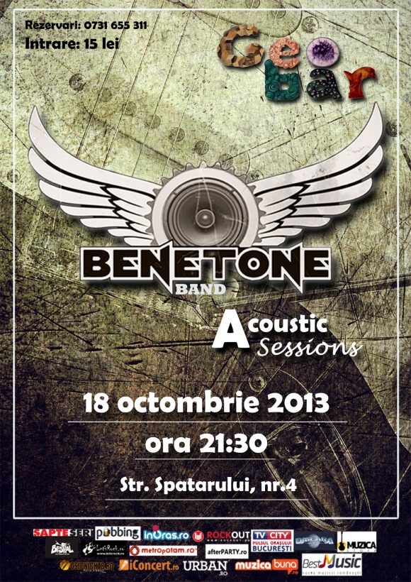 Concert acustic Benetone Band in Geobar