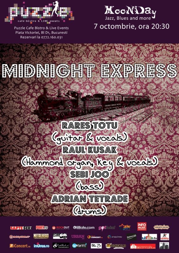 Midnight Express la serile MooNDay Jazz, Blues and More din Puzzle