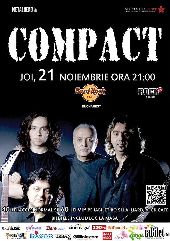 Concert Compact in Hard Rock Cafe din Bucuresti