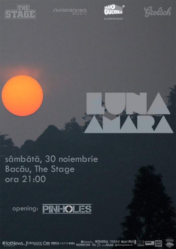 Concert Luna Amara si Pinholes in The Stage din Bacau