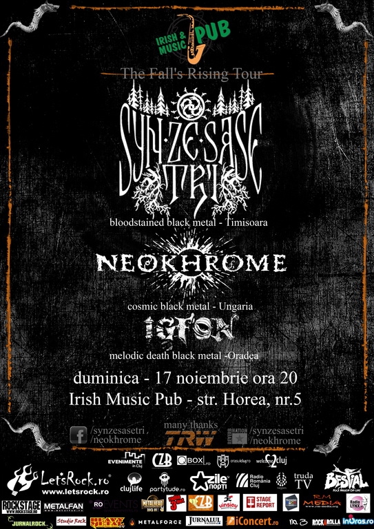 Syn Ze Sase Tri, Neokhrome si Igfon in concert la Cluj-Napoca