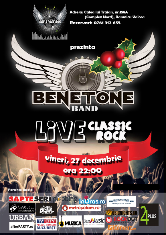 Concert BENETONE Band in Aby Stage Bar din Ramnicu Valcea