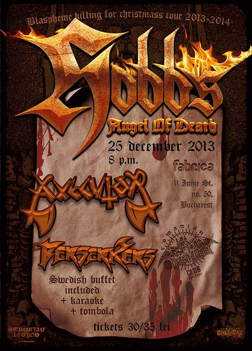 Concert Hobbs' Angel of Death, Berserkers si Axecutor in Club Fabrica