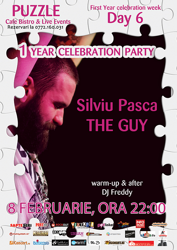 Aniversare 1 an Club Puzzle - concert Silviu Pasca - The Guy