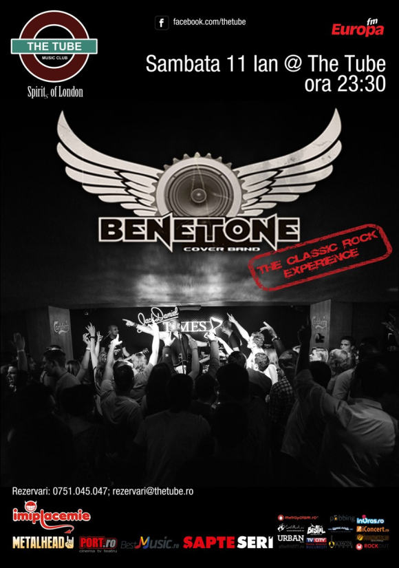 Concert BENETONE Band in The Tube din Bucuresti