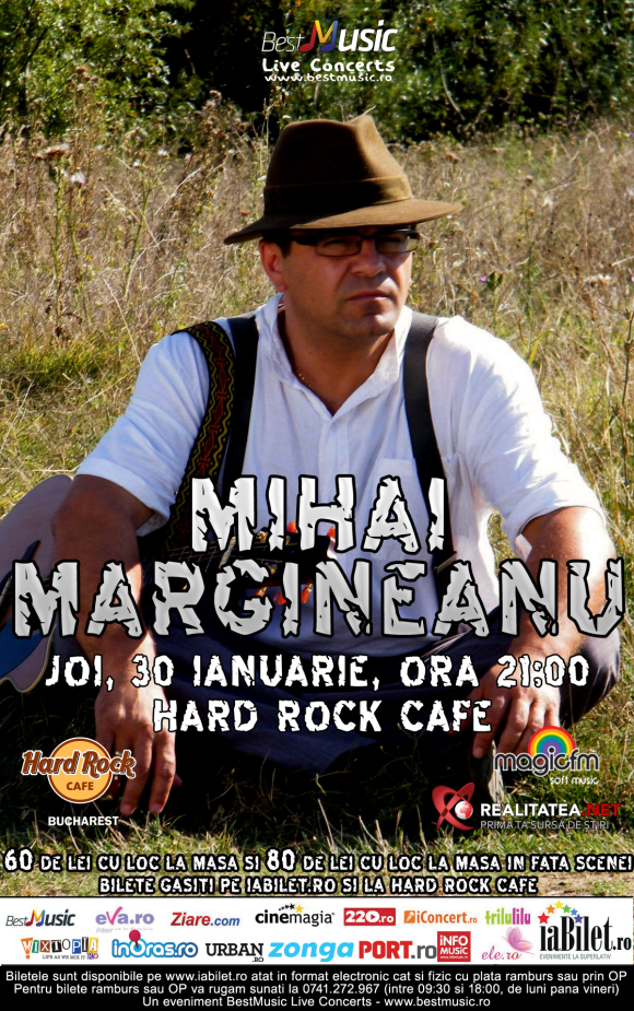 Concert Mihai Margineanu la Hard Rock Cafe