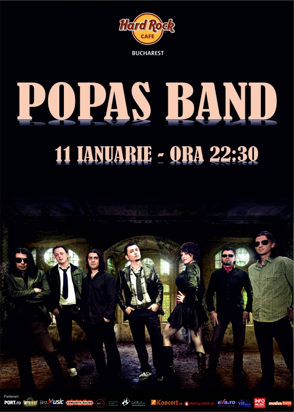 Concert Popas Band la Hard Rock Cafe din Bucuresti