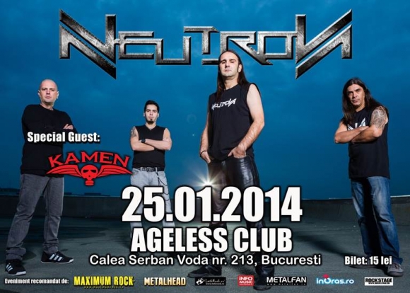 Ultimele detalii referitoare la concertul Neutron si Kamen in Ageless Club