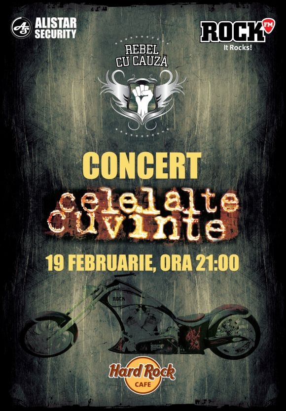 Concert Celelalte Cuvinte la Hard Rock Cafe, 19 februarie 2014