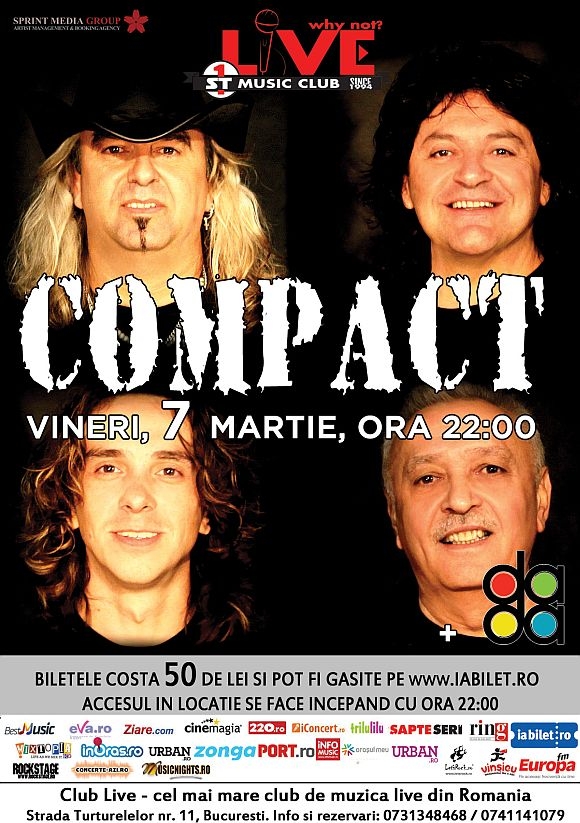 Concert Compact in Club Live din Bucuresti