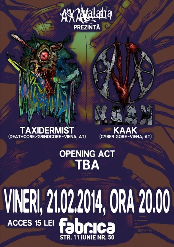 Concert Taxidermist si Kaak in Club Control