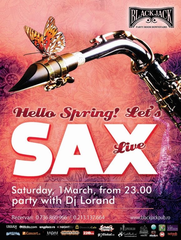 Live Sax in Black Jack Pub din Bucuresti