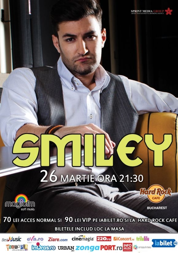 Concert Smiley la Hard Rock Cafe, 26 martie 2014