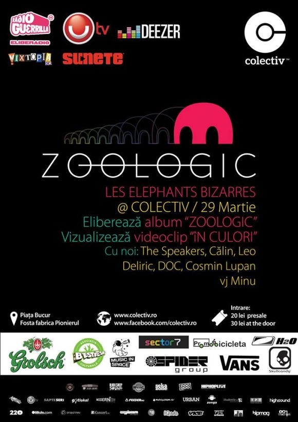 Les Elephants Bizarres lanseaza albumul Zoologic in Club Colectiv