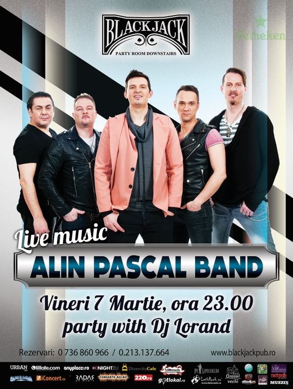 Live Music in Black Jack Pub alaturi de Alin Pascal Band