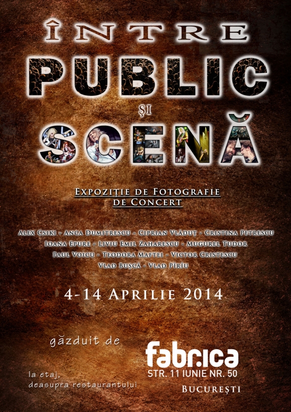 “Intre Public si Scena” – expozitie de fotografie de concert Dream Dealers in Club Fabrica