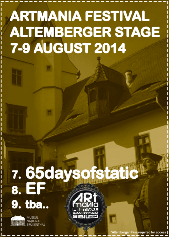 65daysofstatic si EF pe Altemberger Stage la ARTmania Festival