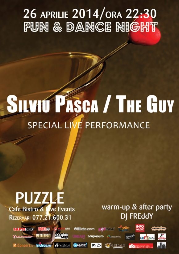 Concert Silviu Pasca – The Guy in Club Puzzle, 26 aprilie 2014