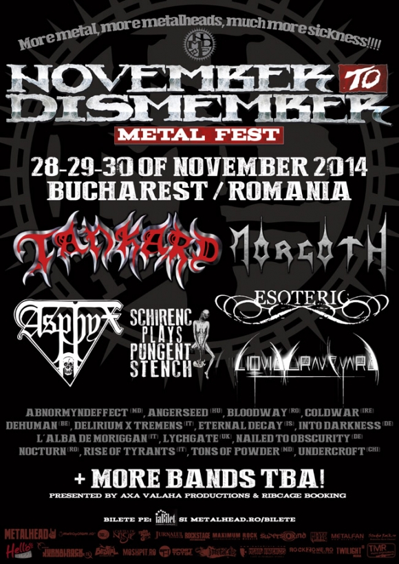 Morgoth si Asphyx la November to Dismember Metal Fest