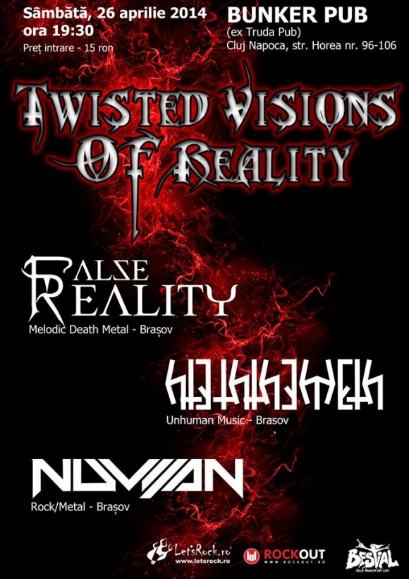 Twisted Visions Of Reality - False Reality, Hteththemeth si Nuvijan in Bunker Pub