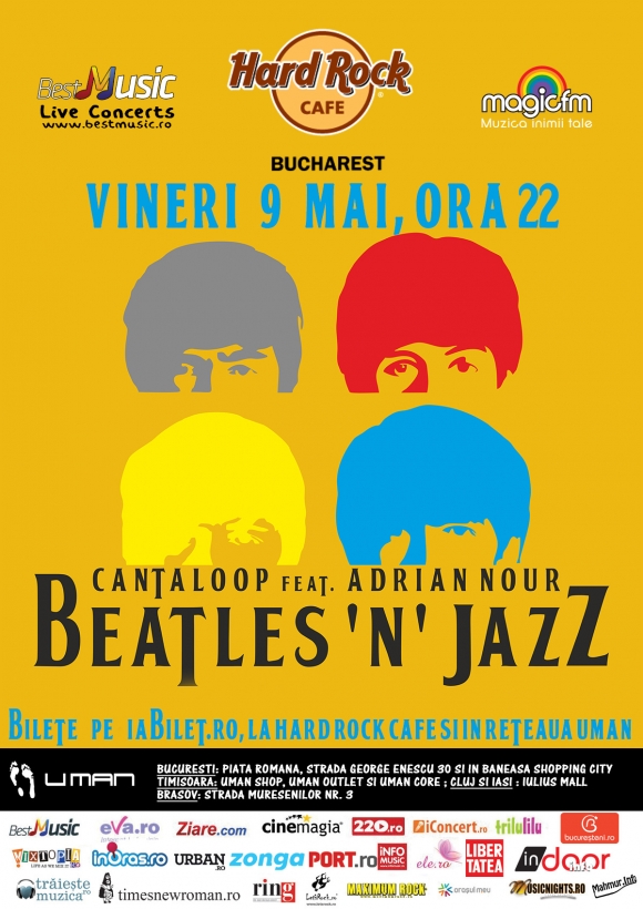 Concert Beatles’N’Jazz cu Adrian Nour si Cantaloop in Hard Rock Cafe