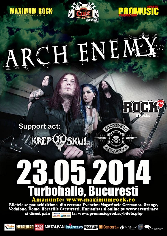 De ce ar trebui sa nu lipsesti de la concertul Arch Enemy din Turbohalle