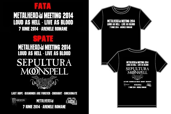 Tricouri oficiale Metalhead Meeting 2014 - editie limitata