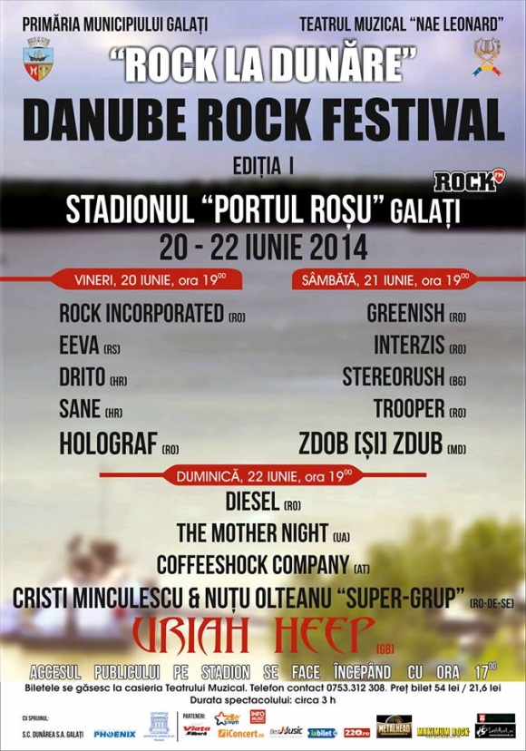 Uriah Heep in Galati, in cadrul festivalului Rock la Dunare