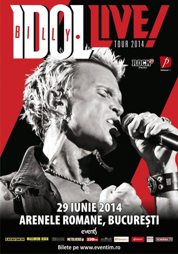 Concert Billy Idol la Arenele Romane din Bucuresti