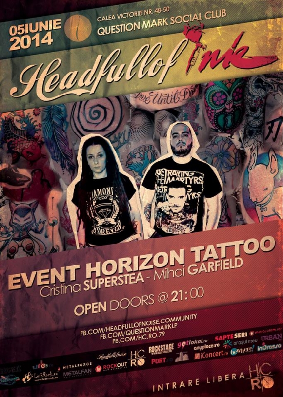 Headfullofnoise isi schimba culoarea cu Event Horizon Tattoo