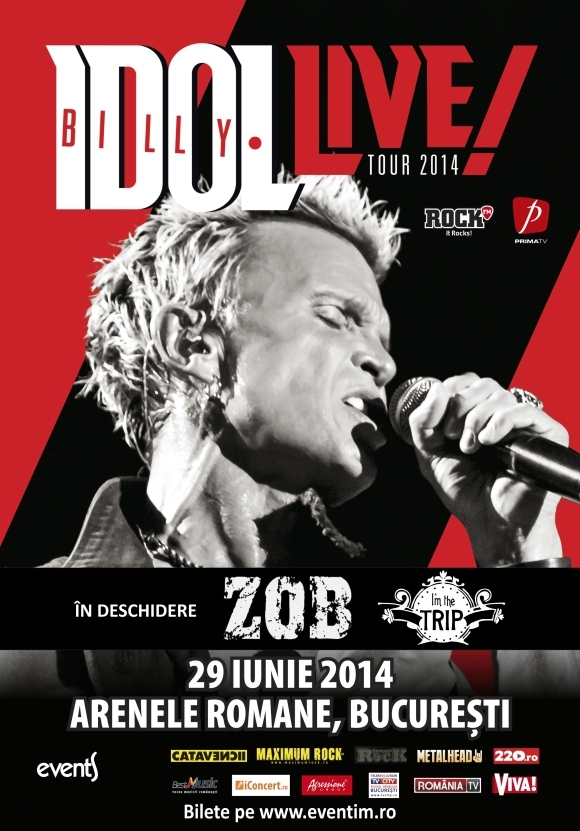 Z.O.B. si I'm the Trip deschid concertul lui Billy Idol la Arenele Romane